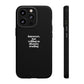 Introvert but Willing to Discuss Trading Phone Case – Minimalist Black Protective Case for Traders