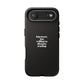 Introvert but Willing to Discuss Trading Phone Case – Minimalist Black Protective Case for Traders