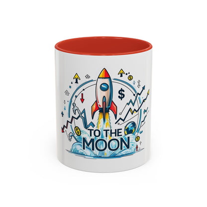 “To the Moon” Coffee Mug – Funny Crypto & Stock Trading Gift for Investors and Dreamers