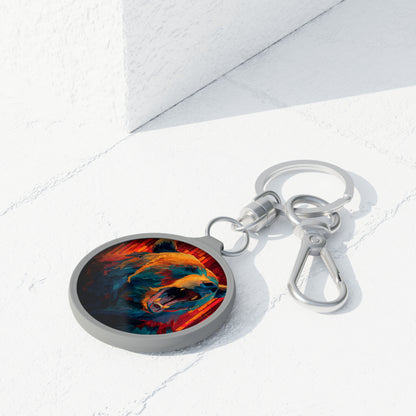 Bear Market Keychain – Bold Crypto-Inspired Acrylic Keyring for Traders & Investors