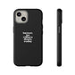 Introvert but Willing to Discuss Trading Phone Case – Minimalist Black Protective Case for Traders