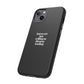 Introvert but Willing to Discuss Trading Phone Case – Minimalist Black Protective Case for Traders