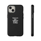 Introvert but Willing to Discuss Trading Phone Case – Minimalist Black Protective Case for Traders