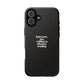 Introvert but Willing to Discuss Trading Phone Case – Minimalist Black Protective Case for Traders