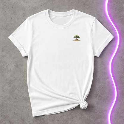 Minimalist “Growth Mindset” Tree T-Shirt – Symbolic Tee for Traders and Long-Term Investors