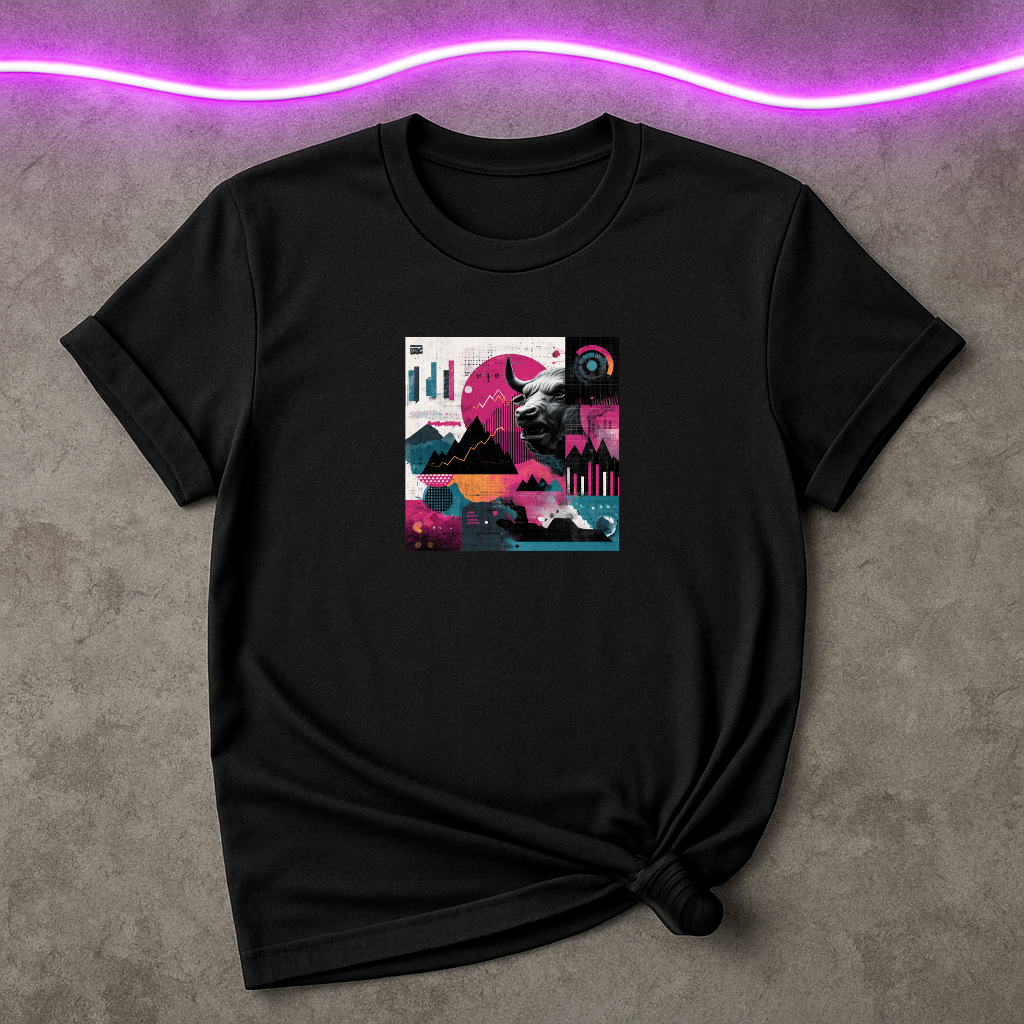 Bull market  T-Shirt – Abstract Trader Art Tee