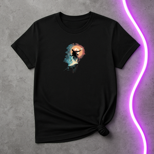 Bitcoin Visionary T-Shirt – Abstract Crypto Art Tee for Innovators