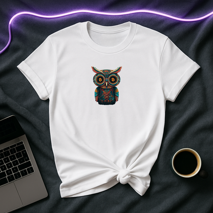 Owl Bitcoin  T-Shirt – Stylish Crypto-Inspired Tee for Traders