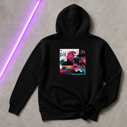 Abstract Bull Market Hoodie – Modern Trader Sweatshirt for Crypto & Stock Market Enthusiasts