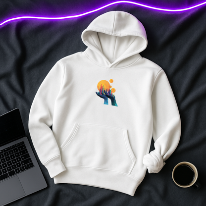 Bitcoin Sunrise Hoodie – Modern Crypto Trader Sweatshirt for Blockchain Enthusiasts