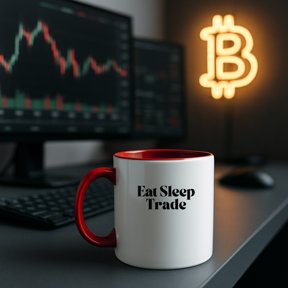 “Eat Sleep Trade” Coffee Mug – Funny Gift for Day Traders, Investors & Finance Lovers