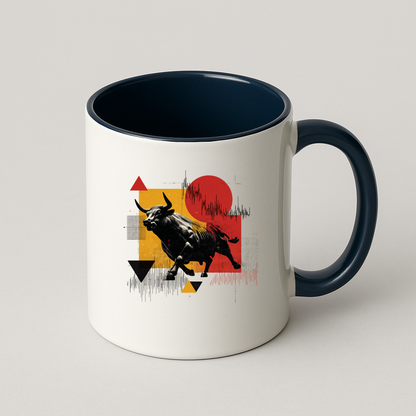 Stylized 'Bull Market' Mug for Traders