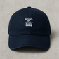 Introvert, but Willing to Discuss Trading Embroidered Dad Cap – Funny Minimalist Hat for Traders