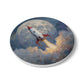 To the Moon Ceramic Coaster – Space-Inspired Crypto Art Decor for Traders & Dreamers
