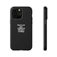 Introvert but Willing to Discuss Trading Phone Case – Minimalist Black Protective Case for Traders