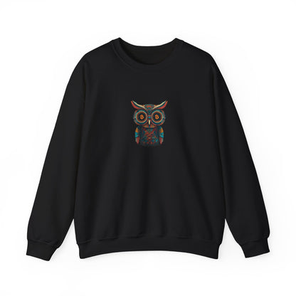 Bitcoin Owl Sweatshirt – Unisex Heavy Blend™ Crewneck for Smart Crypto Traders