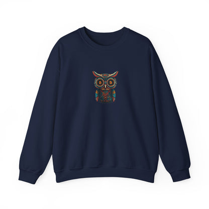 Bitcoin Owl Sweatshirt – Unisex Heavy Blend™ Crewneck for Smart Crypto Traders