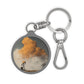 Bitcoin Mining Keychain – Industrial-Inspired Crypto Art Acrylic Keyring for Traders & Investors