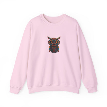 Bitcoin Owl Sweatshirt – Unisex Heavy Blend™ Crewneck for Smart Crypto Traders
