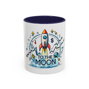 “To the Moon” Coffee Mug – Funny Crypto & Stock Trading Gift for Investors and Dreamers