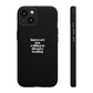 Introvert but Willing to Discuss Trading Phone Case – Minimalist Black Protective Case for Traders