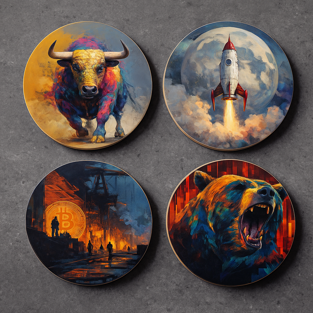 Trader’s Premium Ceramic Coaster Collection